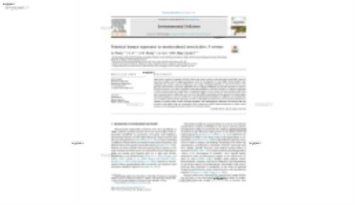 Potential human exposures to neonicotinoid insecticides: A review